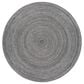 Surya Azalea 8" Round Gray, Black and Dark Brown Area Rug, , large