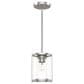 Hunter Astwood 1-Light Mini Pendant in Brushed Nickel, , large