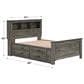 Ashley Frandern Full Bookcase Bed with Storage in Warm Gray, , large