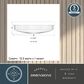 Vaxcel Preston 1-Light Flush Mount in Matte Black, , large