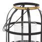 Maple and Jade Industrial Metal Lantern in Black and Gold (Set of 2), , large