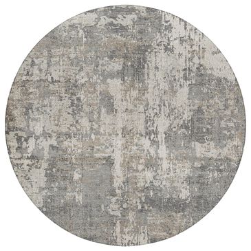 Dalyn Rug Company Kochi KC7 Gray 8" Round Area Rug, , large