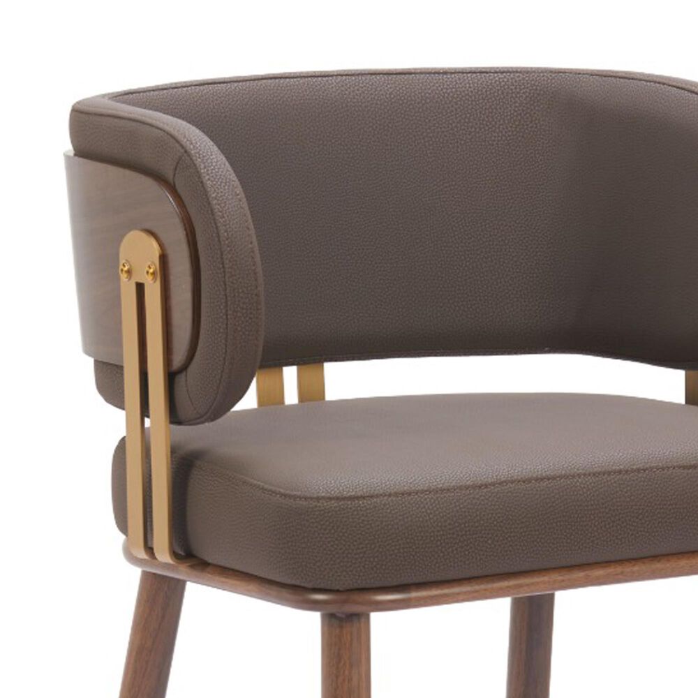 Zuo Modern Brew Barstool in Brown &amp; Walnut, , large