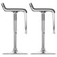 CorLiving Modern Adjustable Foot Rest Barstool with Black Cushion (Set of 2), , large
