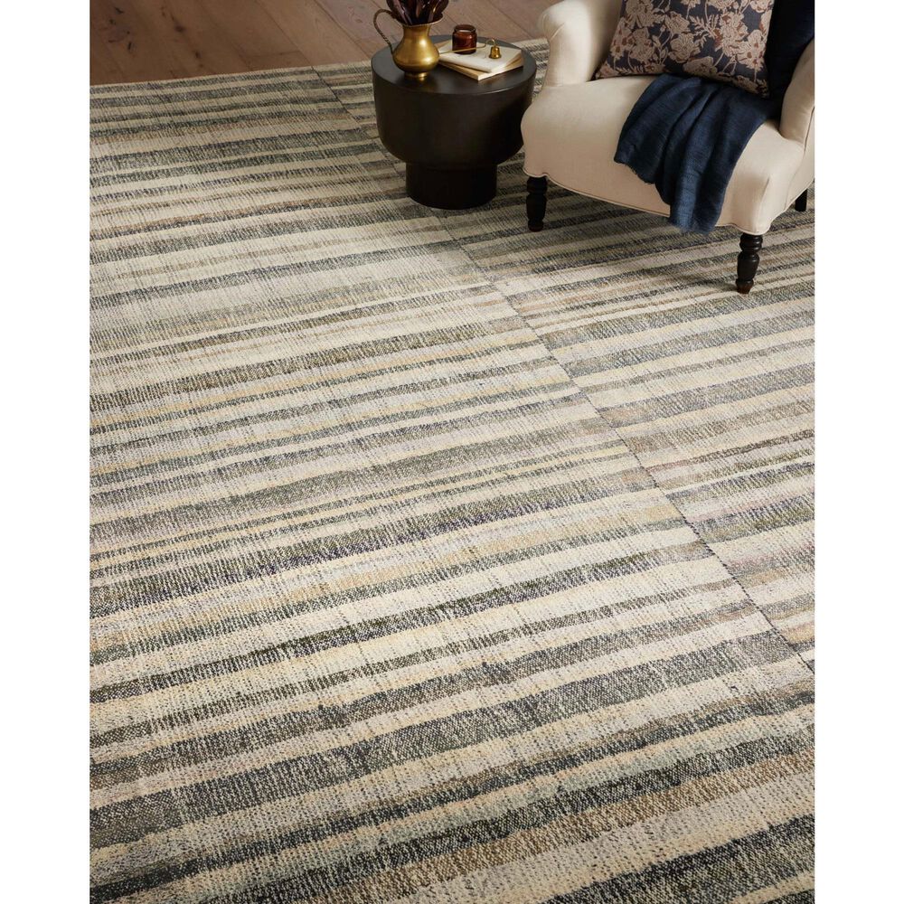 Chris Loves Julia x Loloi Humphrey 8&#39;3&quot; x 11&#39;3&quot; Natural and Moss Area Rug, , large