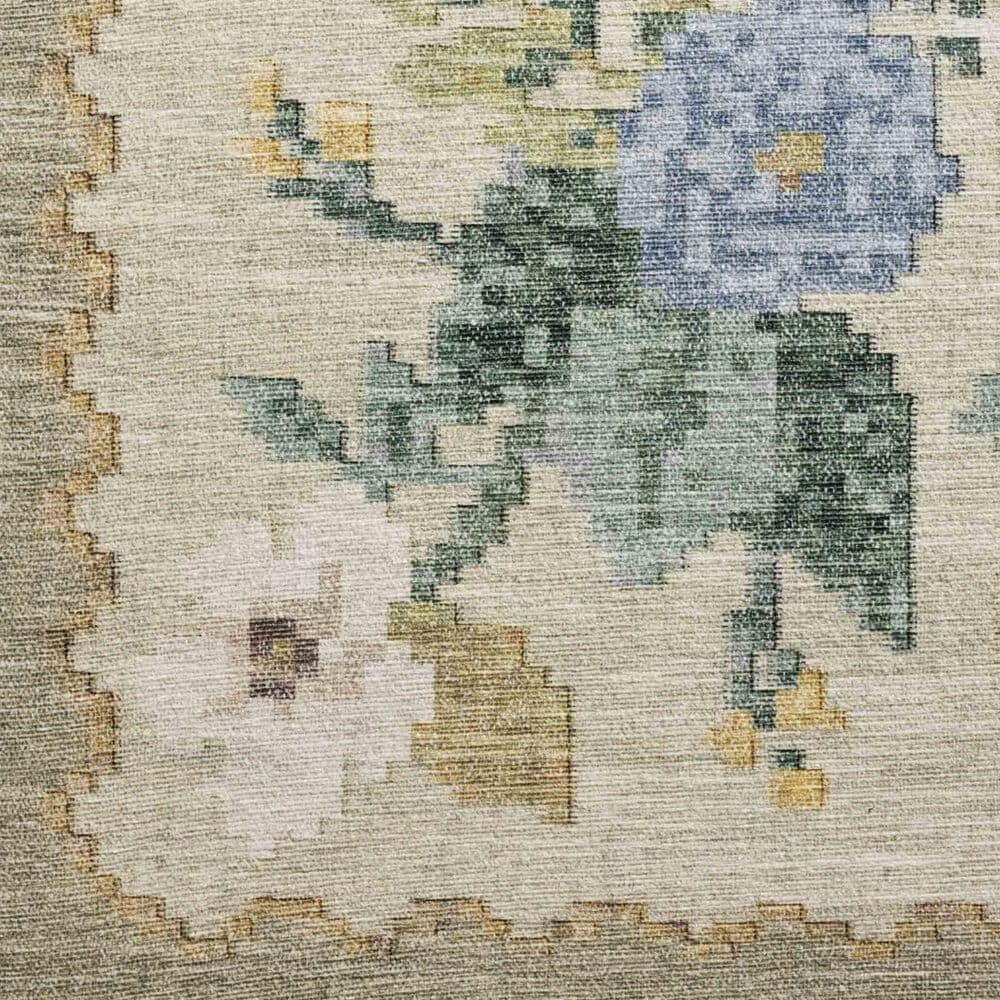 Rifle Paper Co. x Loloi Rosa 2&#39;6&quot; x 9&#39;6&quot; Cream Runner, , large
