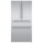 Bosch 2-Piece Kitchen Package with 20.5 Cu. Ft. 4-Door French Door Refrigerator and Pocket Handle Dishwasher in Stainless Steel, , large
