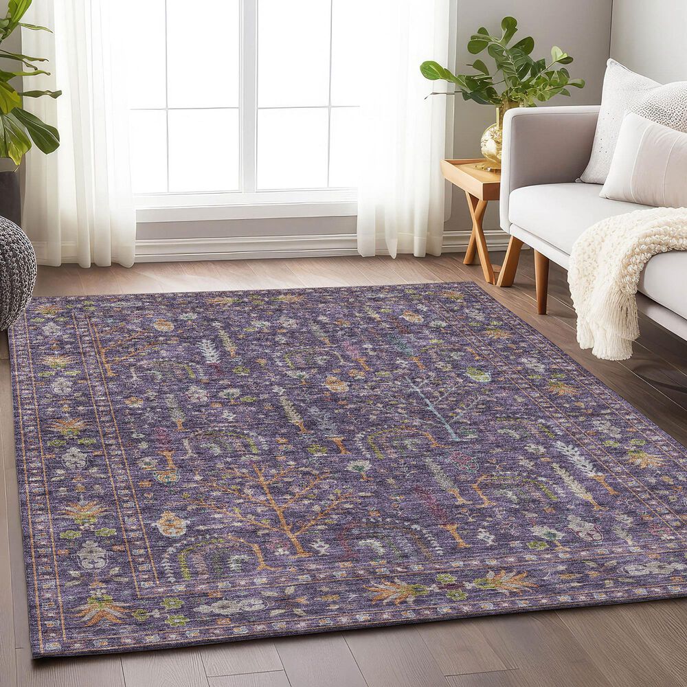 Dalyn Rug Company Hatay HY5 10&#39; x 14&#39; Eggplant Area Rug, , large