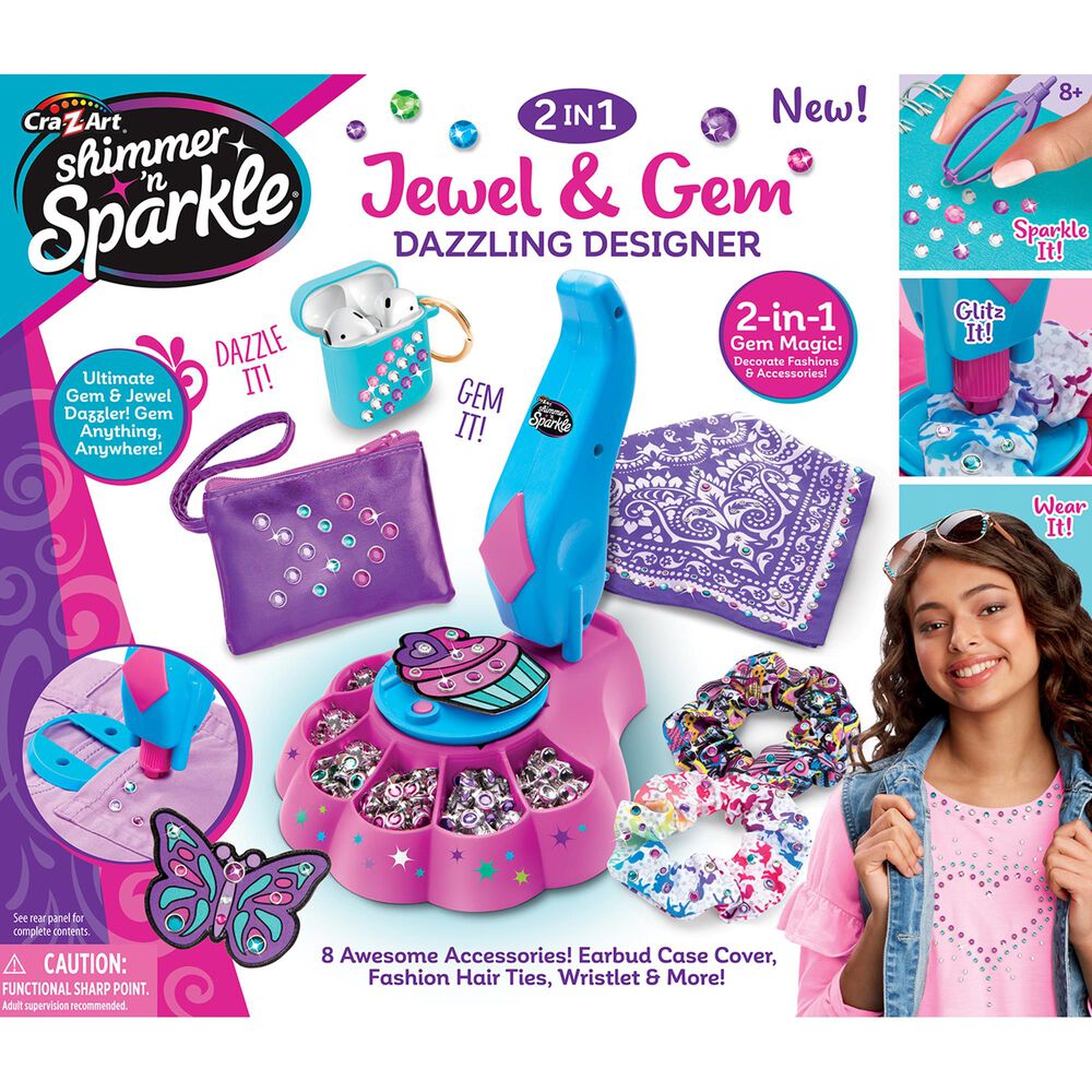 Cra-Z-Art Shimmer n Sparkle Jewel and Gem Dazzling Designer, , large