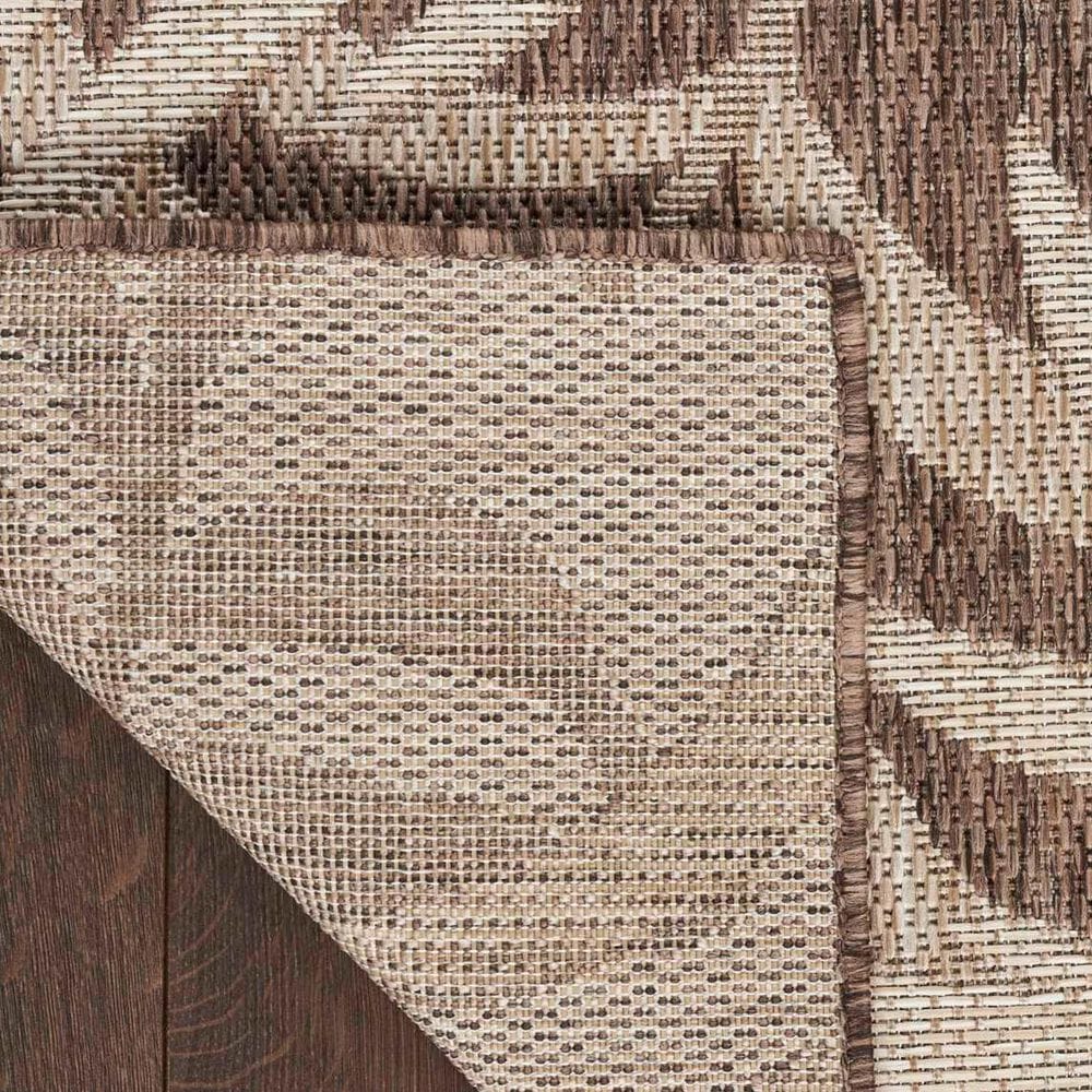 Nourison Garden Oasis Nature Mocha 5&#39; x 7&#39; Indoor/Outdoor Area Rug, , large