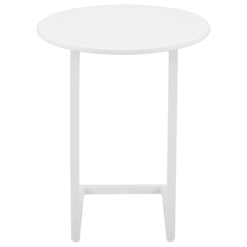 Zuo Modern Noga Patio End Table in White, , large