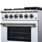 Forno Massimo 30" Freestanding Gas Range in White, , large