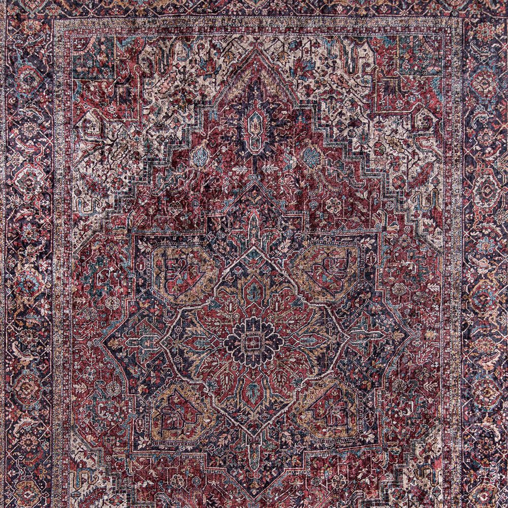 Momeni Karachi KAR-4 5&#39; x 8&#39; Burgundy Area Rug, , large