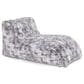 Jaxx Raven Relaxer Chaise Lounge Bean Bag Chair in Phantom Grey, , large