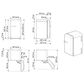 Smeg USA 1.34 Cu. Ft. Freestanding Compact Refrigerator with Right Handle in Cream, , large