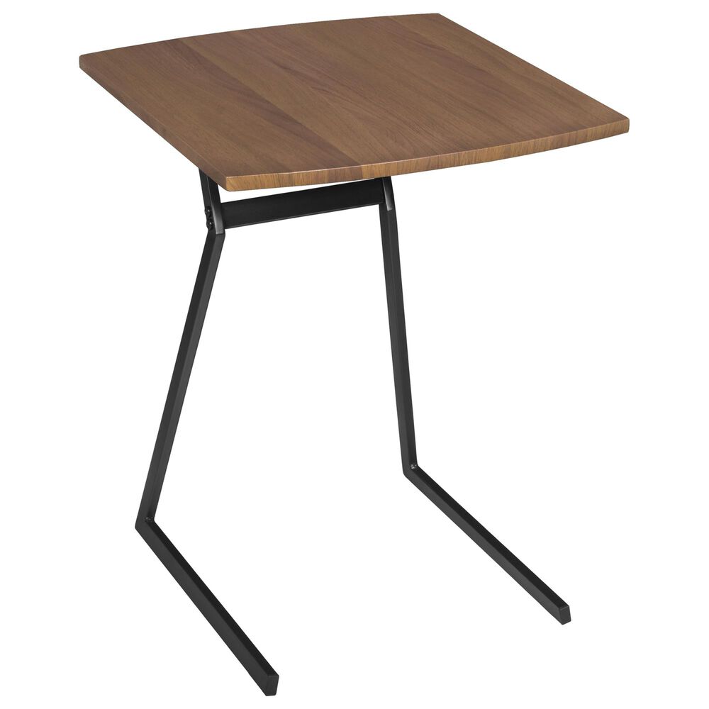 Regency Global Sourcing Niche Soho Side Table in Urban Walnut and Black, , large