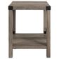 Walker Edison Barn Door Side Table in Grey Wash, , large