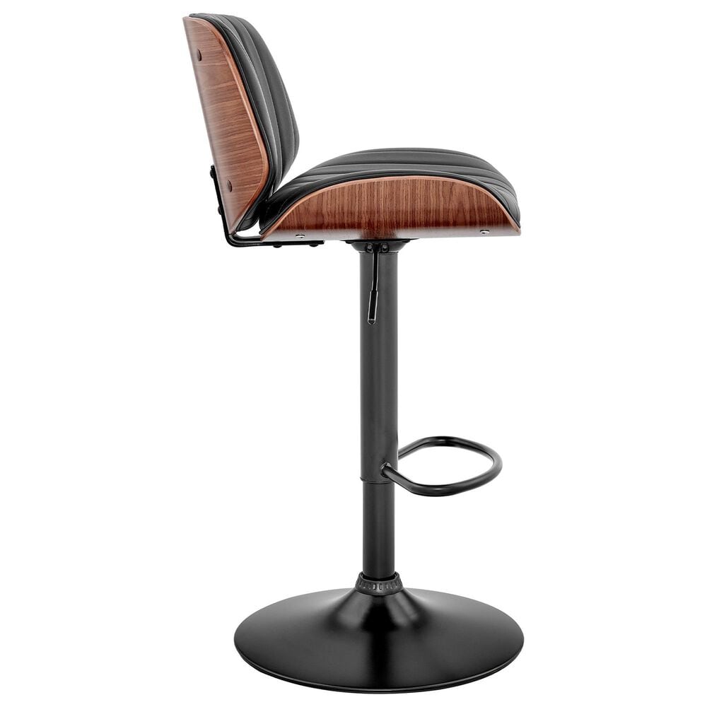 Blue River Brock Adjustable Barstool in Black and Black, , large