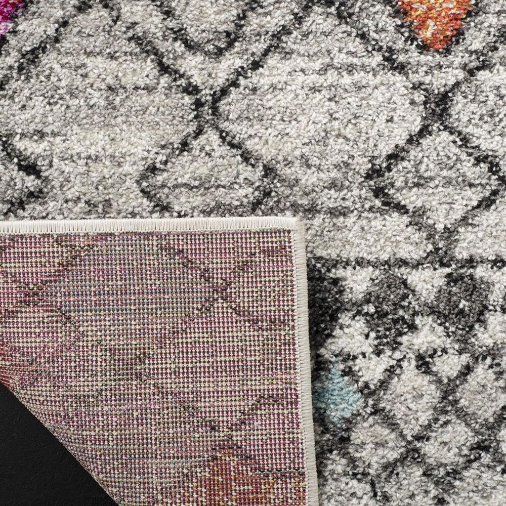Safavieh Adirondack ADR204F 6&#39; x 9&#39; Light Grey and Fuchsia Area Rug, , large