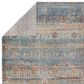 Jaipur Eden Acantha 3" x 10" Aegean Blue Runner, , large