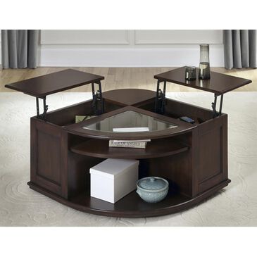 Belle Furnishings Wallace Cocktail Table in Dark Toffee, , large