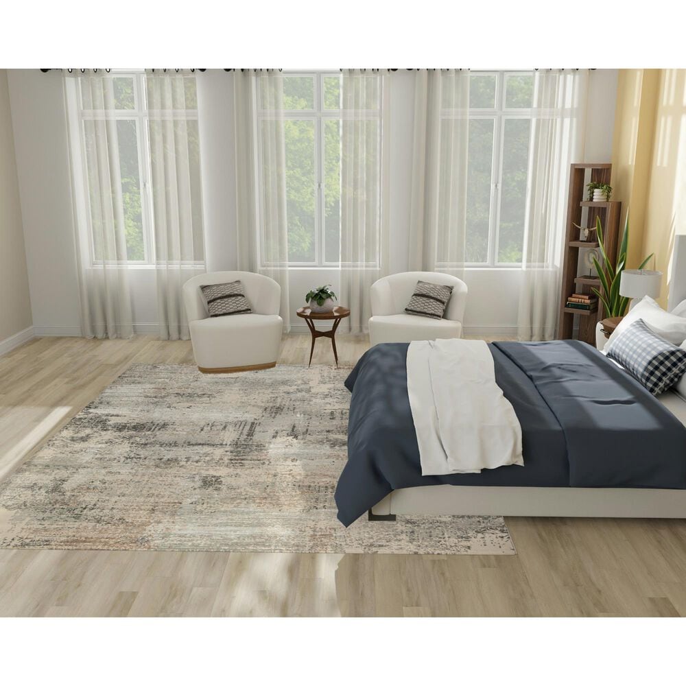 Nourison Sustainable Trends SUT04 7&#39;10&quot; x 9&#39;10&quot; Beige and Grey Area Rug, , large