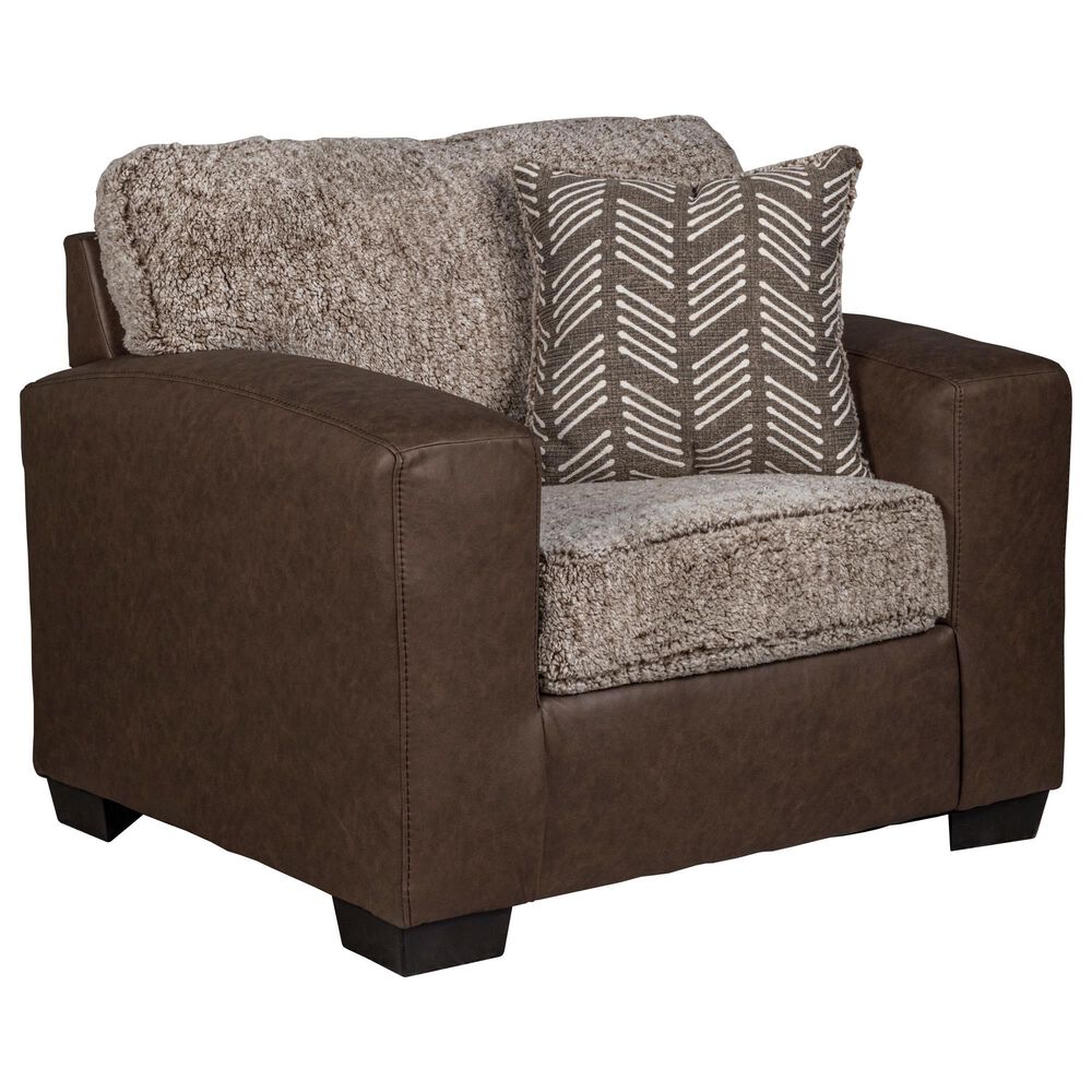 Arapahoe Home Shearling Accent Chair in Fawn, , large