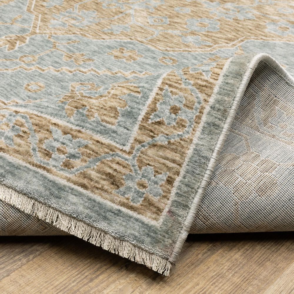 Oriental Weavers Echo Oriental Beige and Blue 5&#39;3&quot; x 7&#39;6&quot; Area Rug, , large