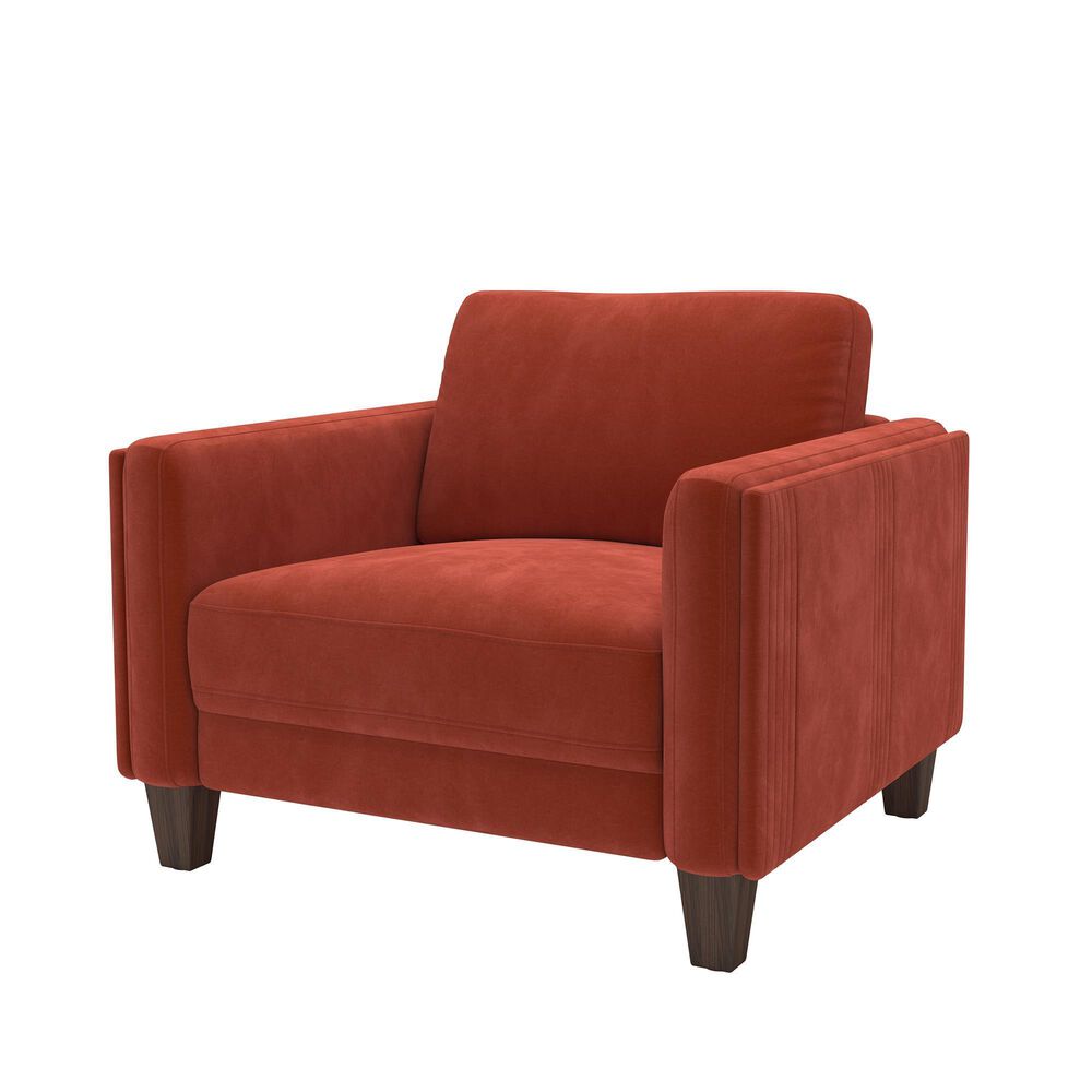 37B Chair in Burnt Orange Velvet, , large