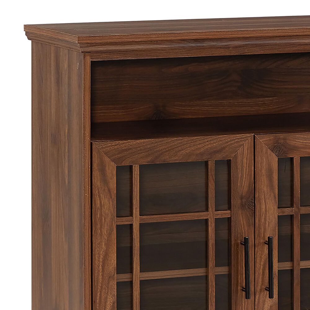 Walker Edison Hazel 58&quot; TV Stand in Dark Walnut, , large