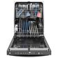 GE Appliances 24" Built-In Bar Handle Dishwasher with 45 dBA Quiet Package in Fingerprint Resistant Black Slate, , large