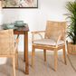 Baxton Studio Storsel Arm Chair in Natural Brown, , large