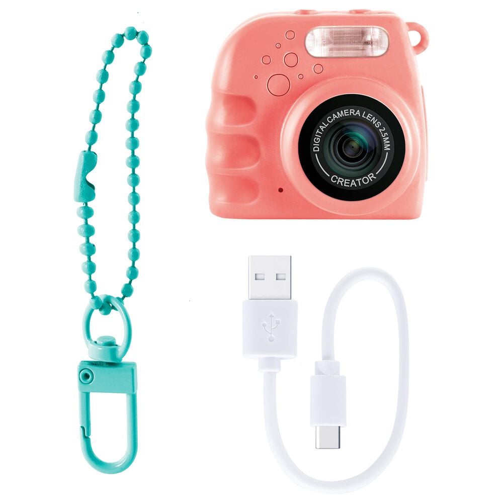 Photo Creator Mini Instant Mini Cam Digital Camera in Coral, , large