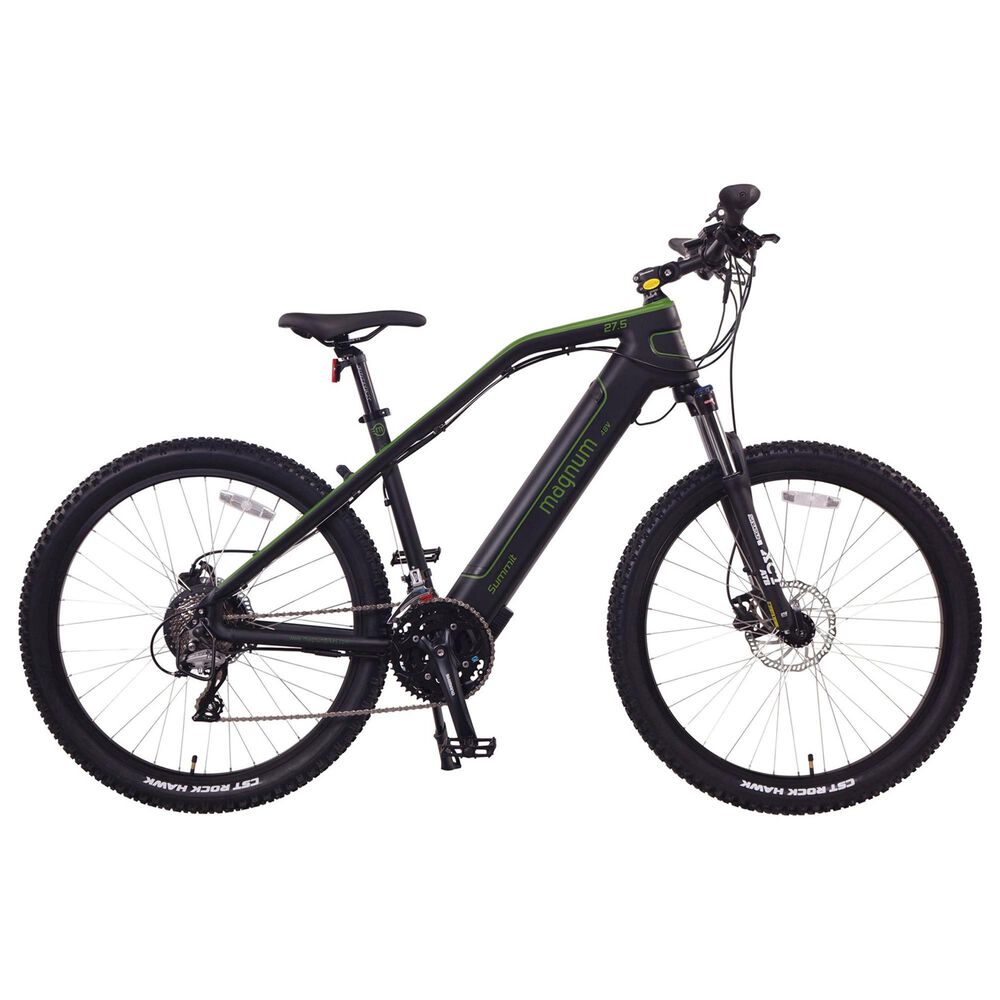 Magnum Summit Electric Mountain Bike in Black and Green, , large
