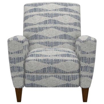 La-Z-Boy Scarlett High-Leg Push Back Recliner in Bluestone Fabric and Coffee Finish, , large