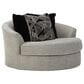 Ashley Megginson Oversized Round Swivel Chair in Storm, , large