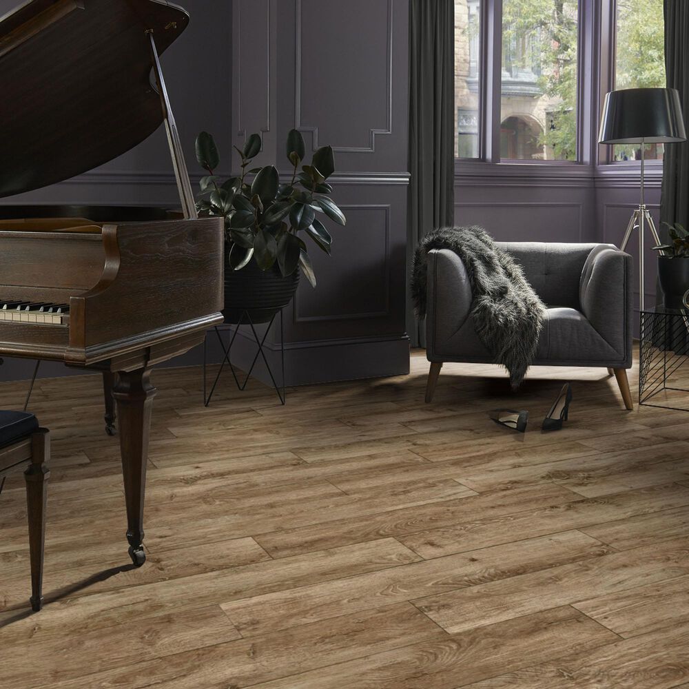 Mannington REALTA Glue Down Scandinavian Oak Pecan 7&quot; x 48&quot; Luxury Vinyl Plank, , large