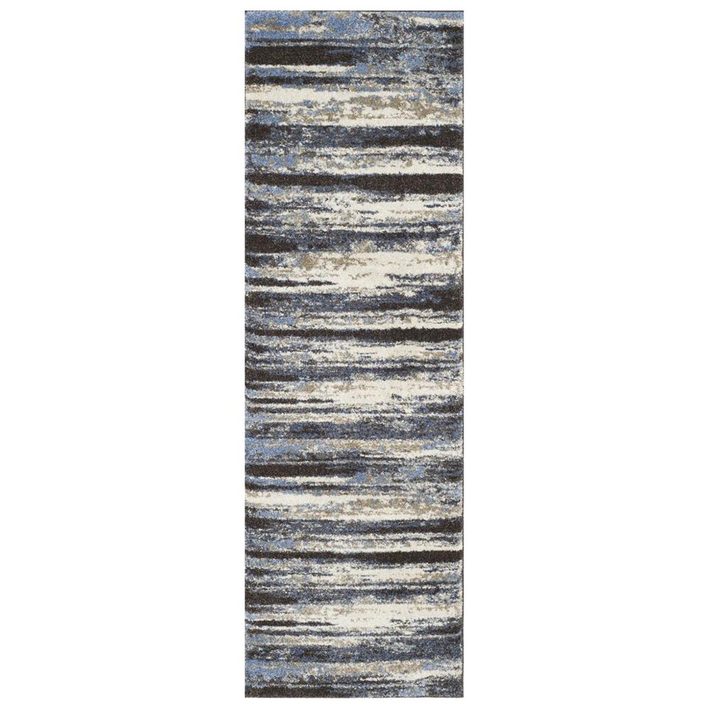 Safavieh Retro RET2138-1165 2"3" x 7" Cream and Blue Runner, , large