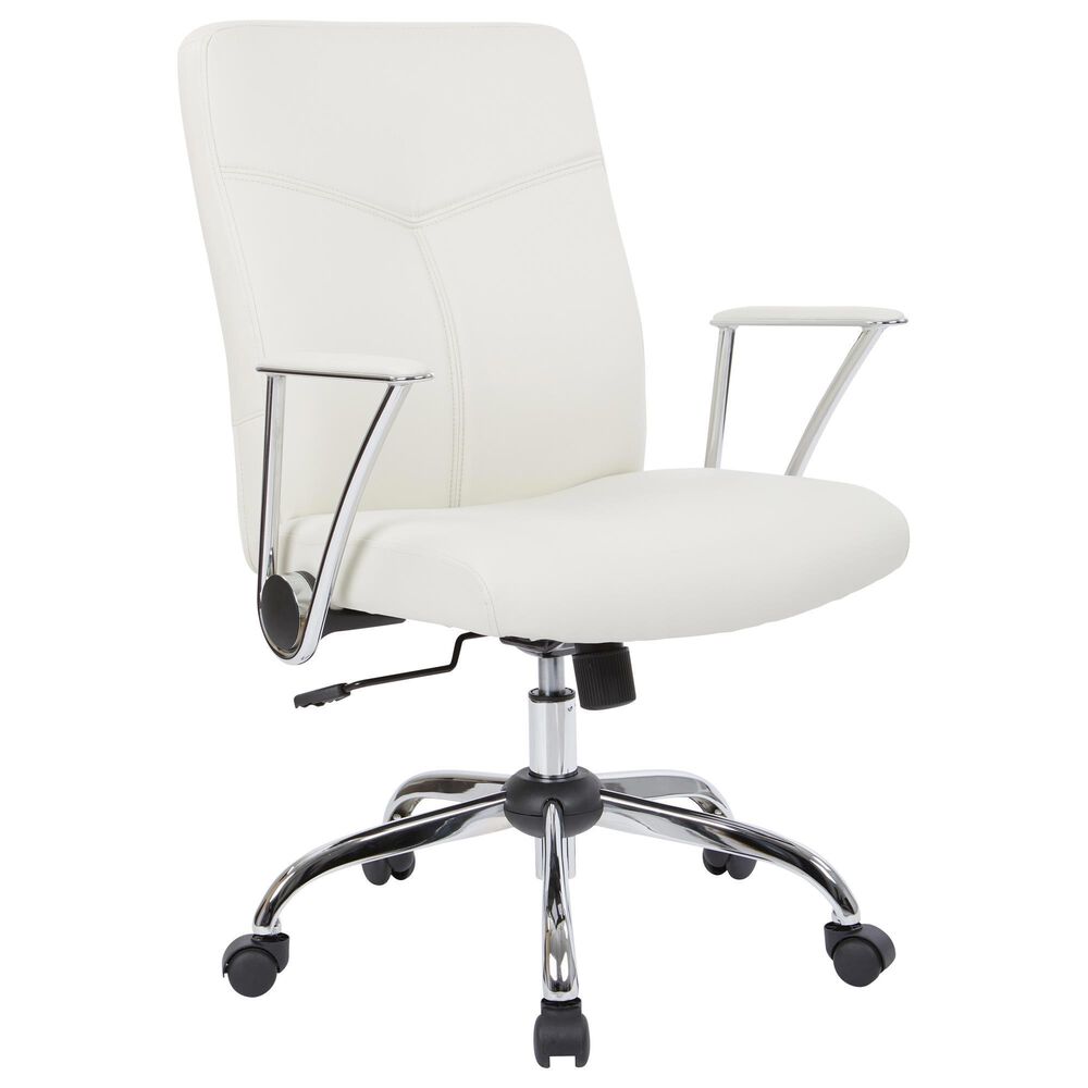 OSP Home Office Chair with Cream Cushion with Chrome, , large