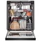 KitchenAid 24" Built In Pocket Handle Dishwasher with Front Control in Black Stainless, , large
