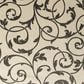 Central Oriental Terrace Tropic Macala 9"10" x 12"10" Snow and Stone Area Rug, , large