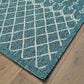 L&R Resources Sun Shower 1"10" x 3" Blue and Gray Indoor/Outdoor Area Rug, , large