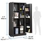 Sauder Homeplus 2-Door Storage Cabinet in Raven Oak, , large