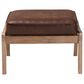 Baxton Studio Sigrid Upholstered Ottoman in Dark Brown, , large