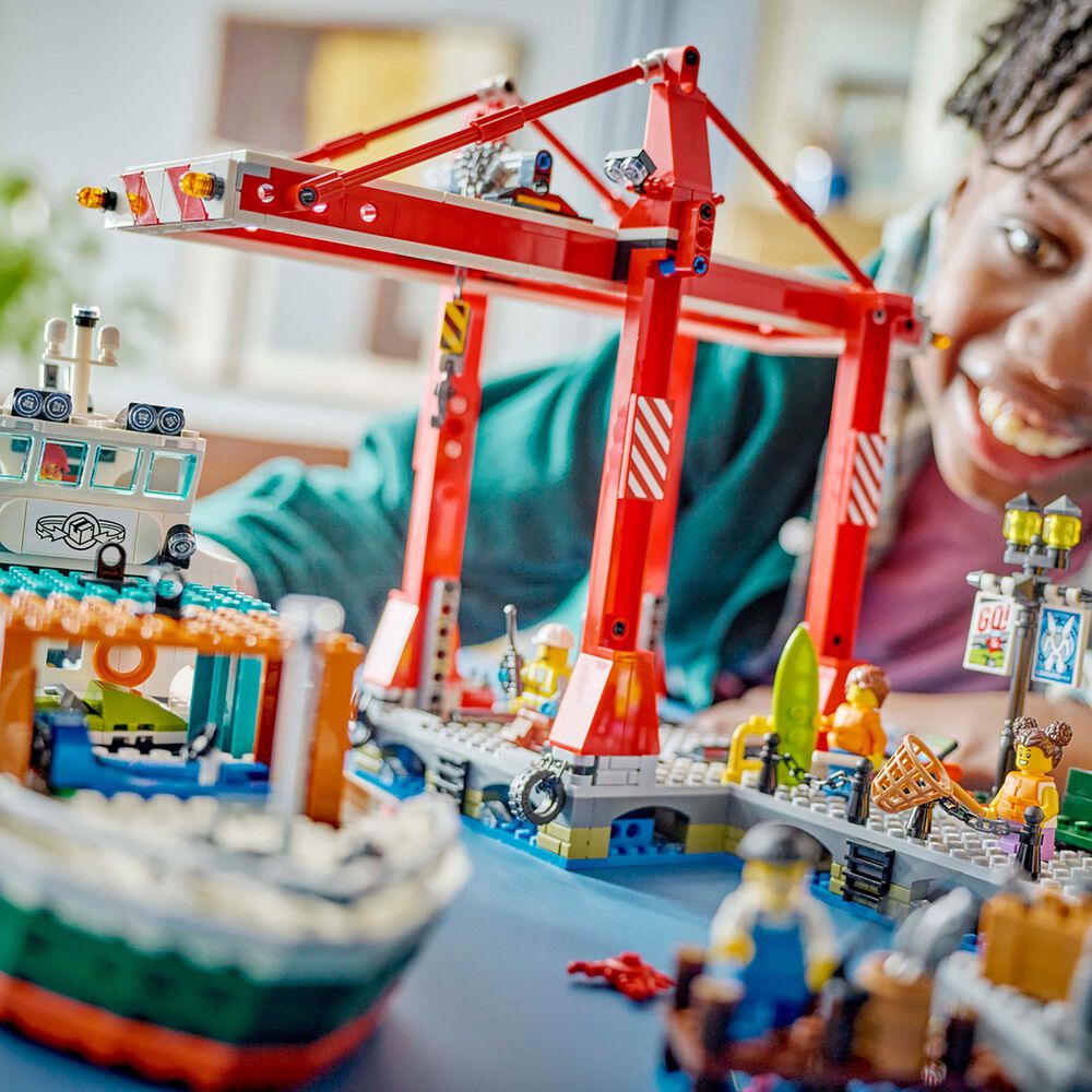 LEGO City Seaside Harbor with Cargo Ship, , large