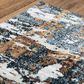 RIZZY Elite 10" x 13" Brown, Grey and Denim Area Rug, , large