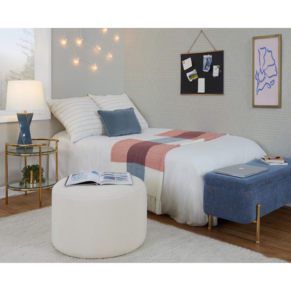 Grandview Gallery Curvo Square Table Lamp in Blue and Gold, , large
