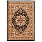 Safavieh Lyndhurst 5"3" x 7"6" Black and Beige Area Rug, , large