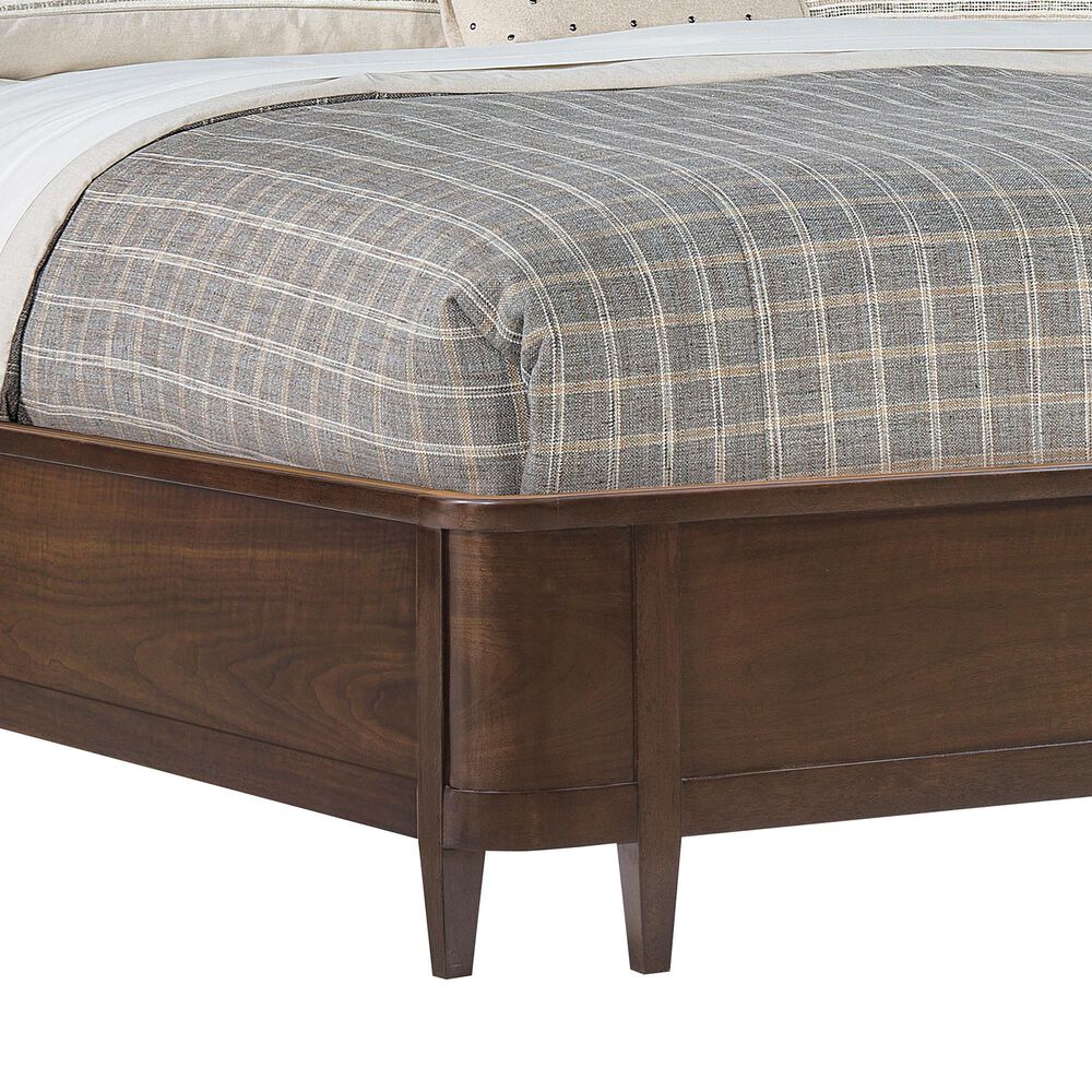Hooker Furniture Archives King Wingback Bed in Classic Walnut, , large