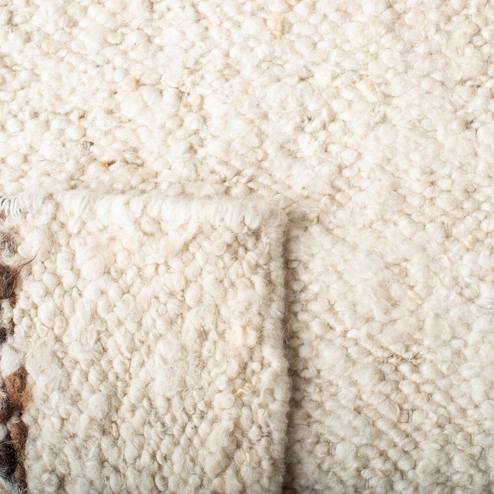 Safavieh Natura NAT321A 6&#39; x 9&#39; Ivory and Brown Area Rug, , large